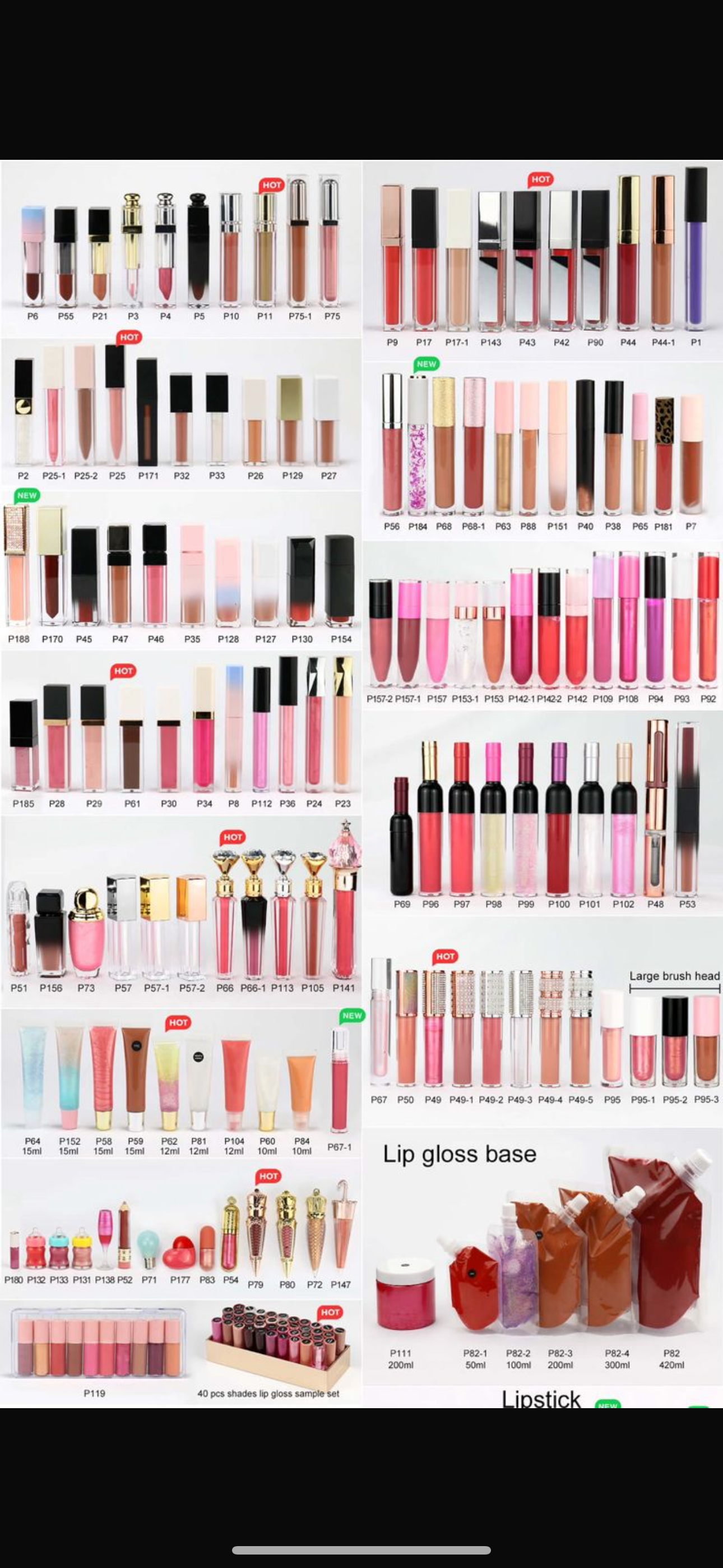Lip gloss/Lip oil vendor