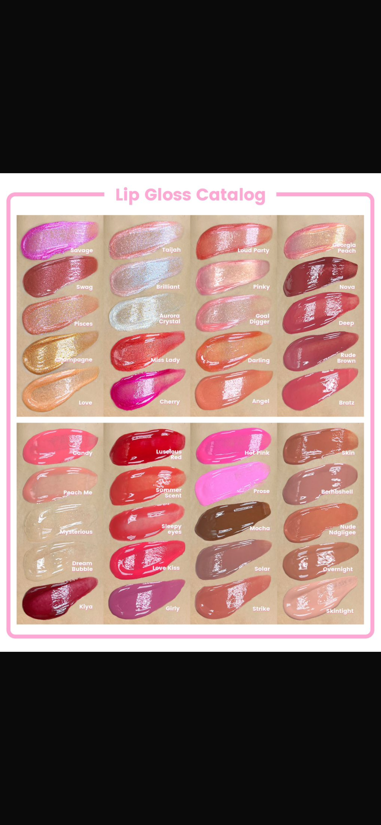 Lip gloss/Lip oil vendor